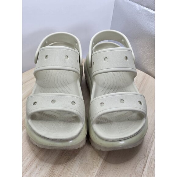 Crocs Classic Mega Crush Clog Ivory Bone womens size 7 Platform Sandal 2079882Y2 - Picture 4 of 8